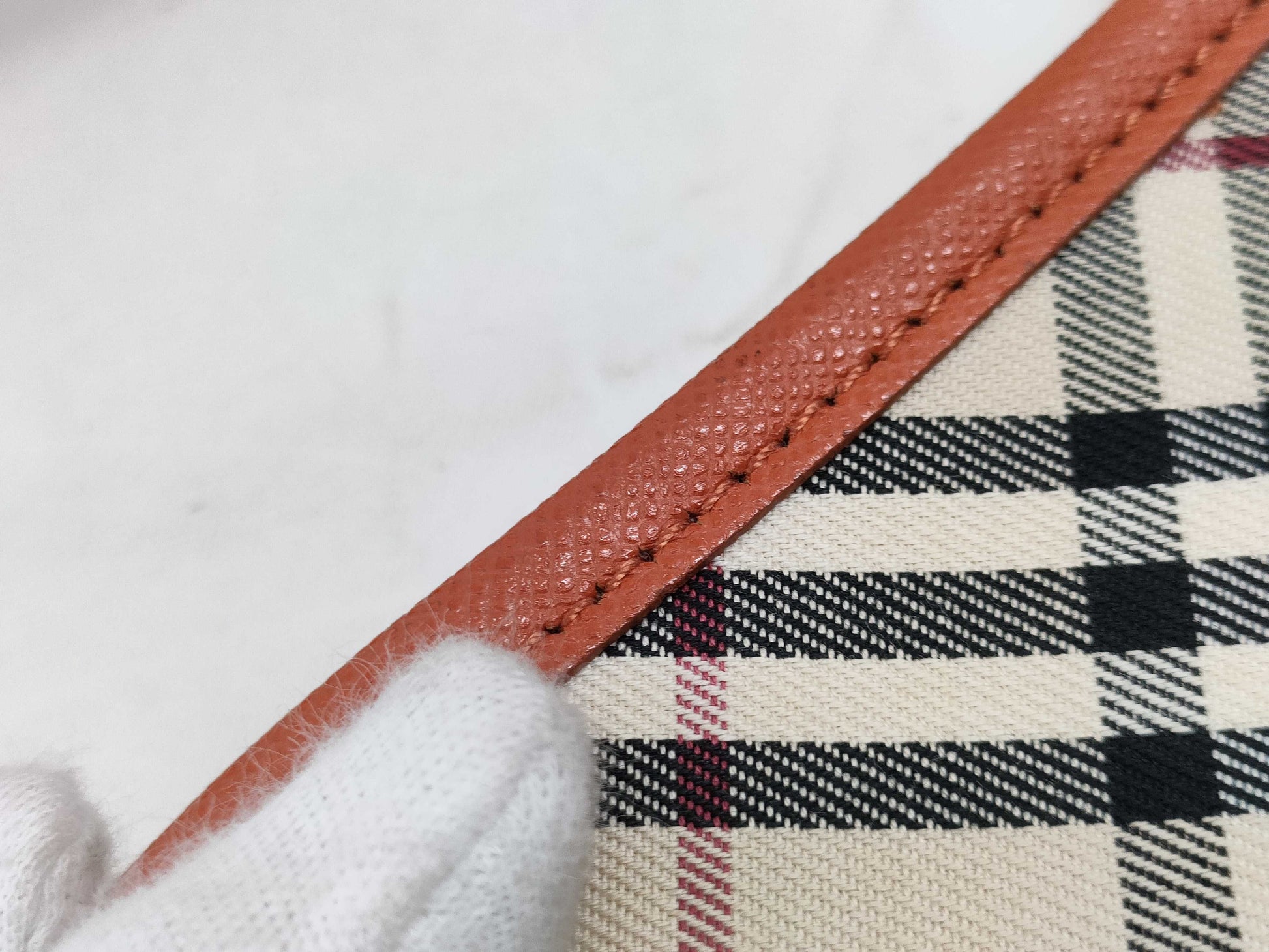 BURBERRY Check One-Shoulder Handbag