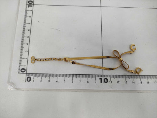 Dior GD Logo Ribbon Necklace Necklace