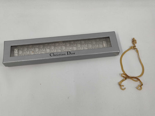 Dior GD Logo Ribbon Necklace Necklace