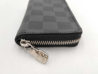 LOUIS VUITTON Damier Graphite Zippy Coy Purse Wallet