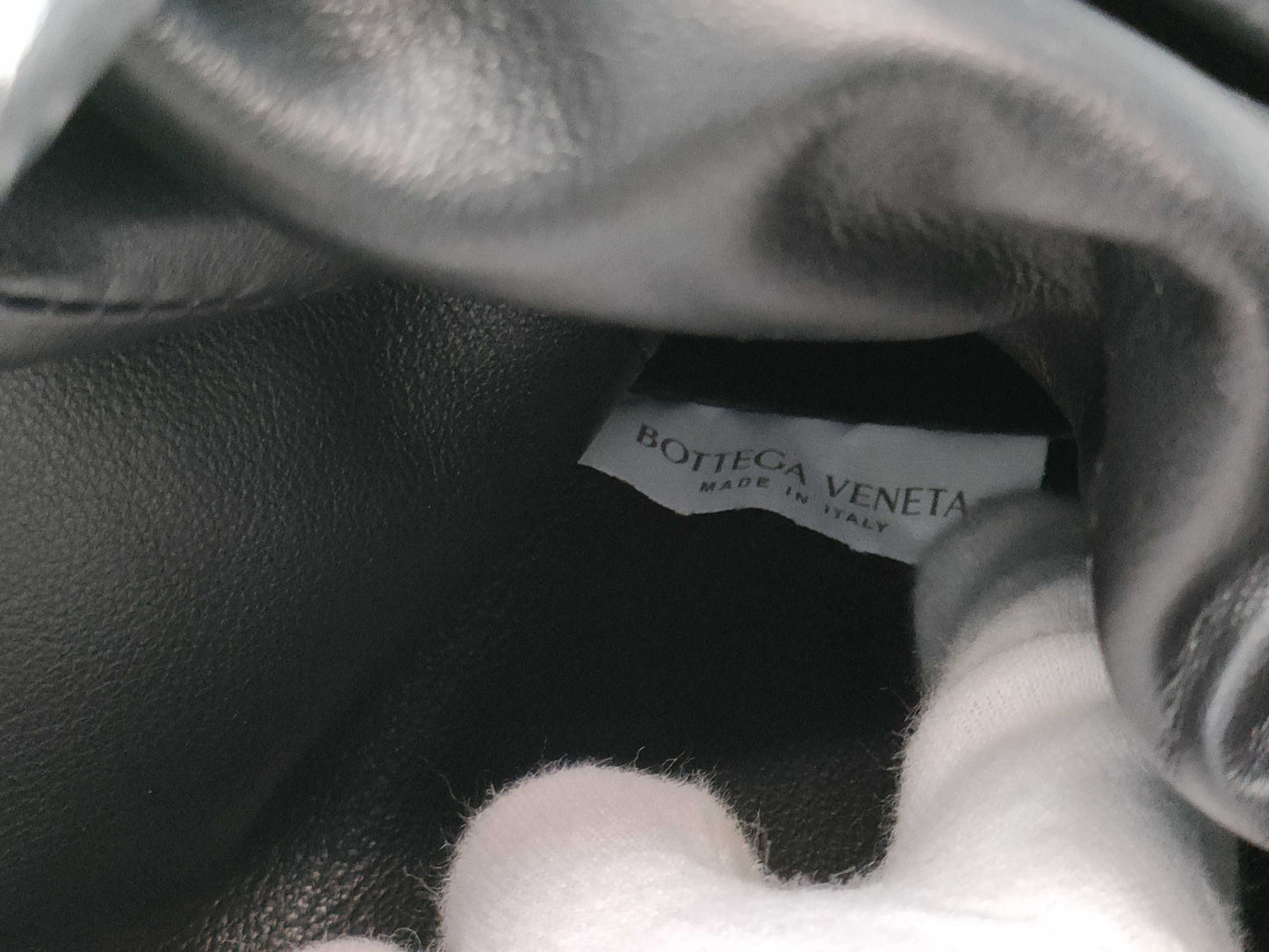 BOTTEGA VENETA Large Silver Pouch