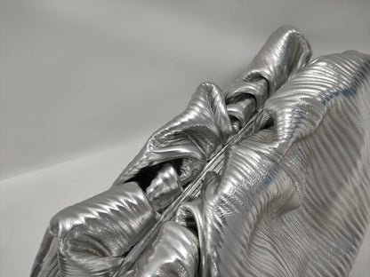 BOTTEGA VENETA Large Silver Pouch