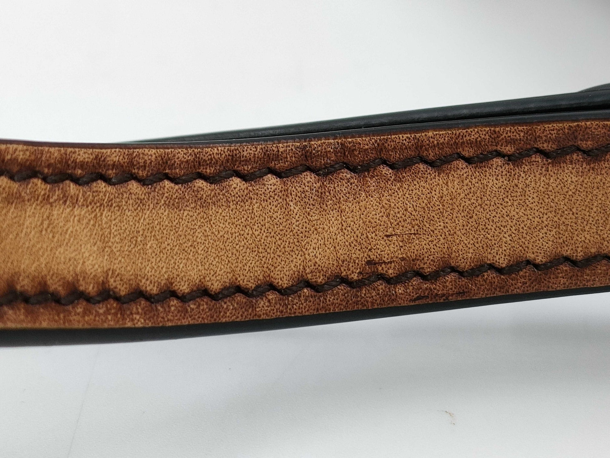  Berluti Rosewood Scritto Leather Pouch Bag