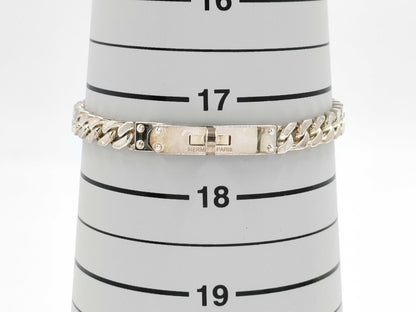HERMES Kelly Gourmet Bracelet Silver Ag925 XL 20.5g Bracelet/Bangle