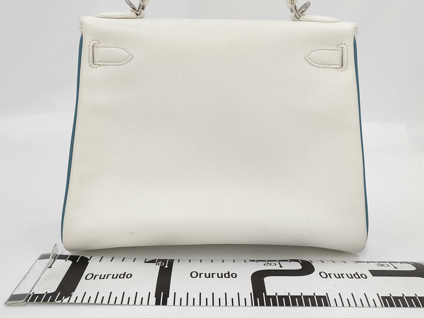 HERMES Kelly 28 Epson White SV Stamp □I Stamp Bag