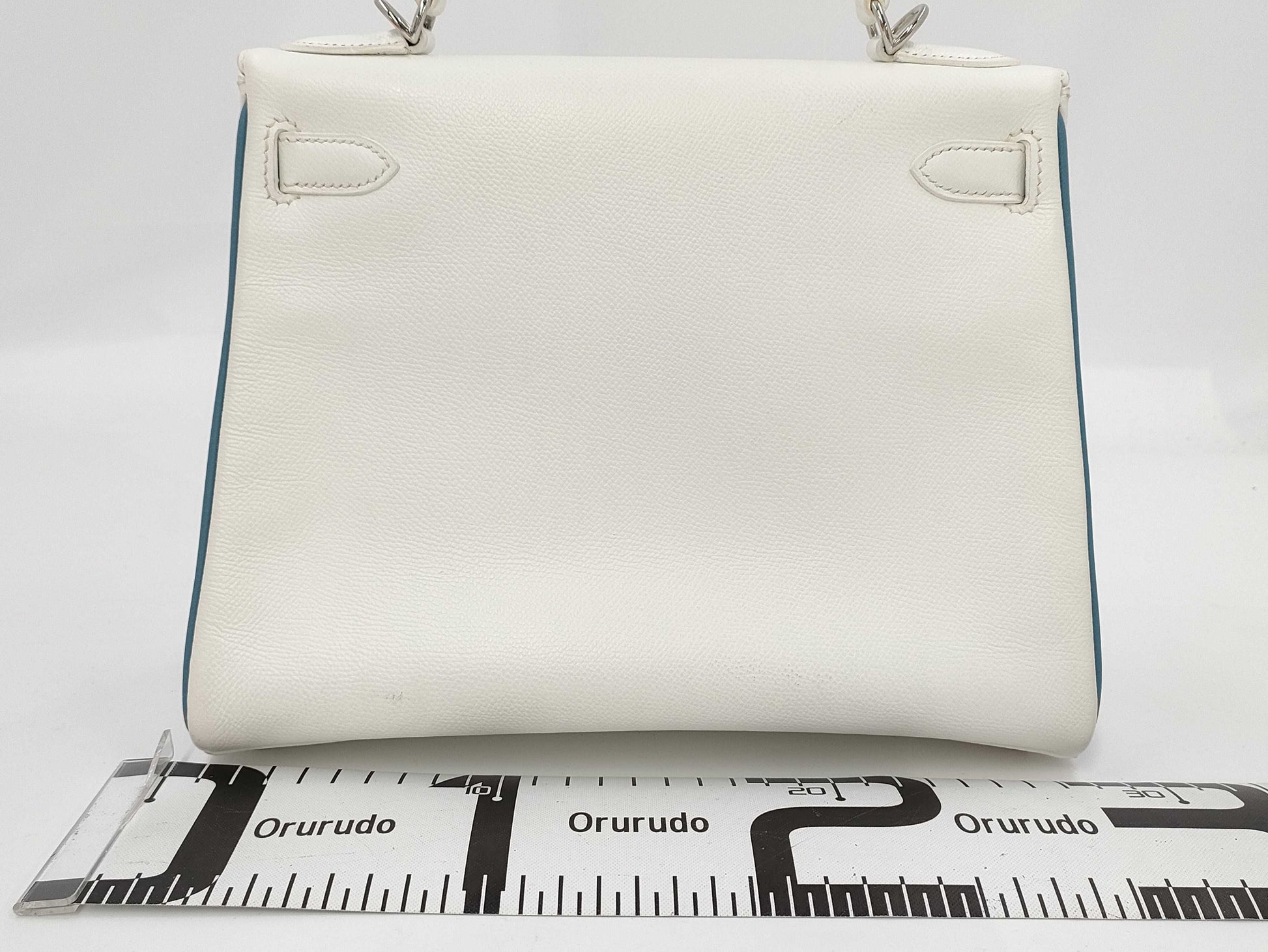HERMES Kelly 28 Epson White SV Stamp □I Stamp Bag