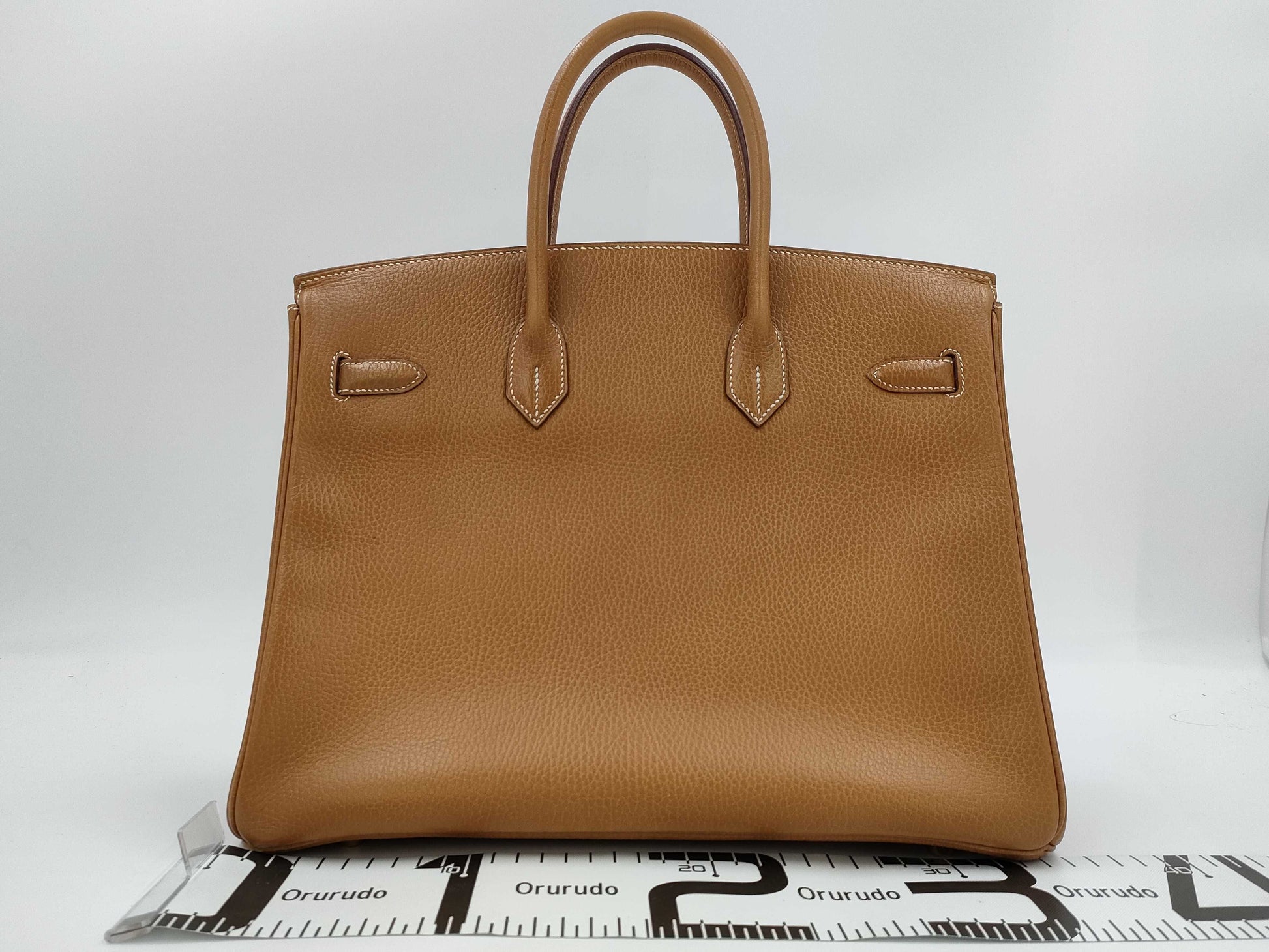HERMES Birkin 35 Ardennes Gold with GD Hardware and A Stamp