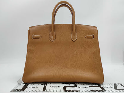 HERMES Birkin 35 Ardennes Gold with GD Hardware and A Stamp