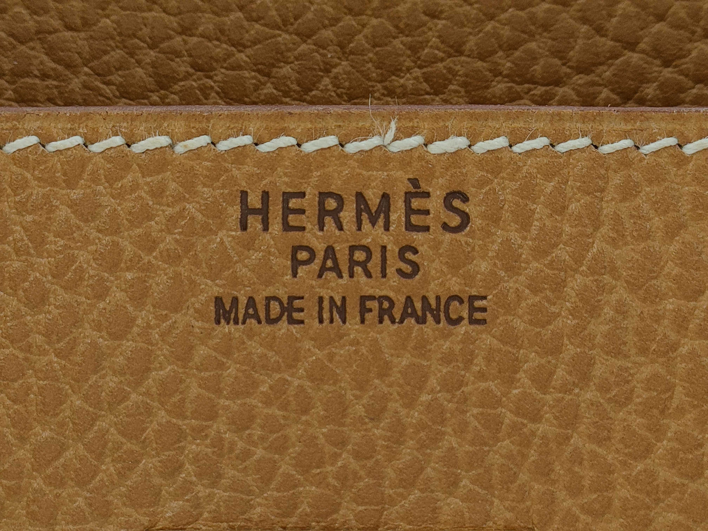 HERMES Birkin 35 Ardennes Gold with GD Hardware and A Stamp