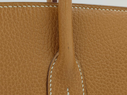 HERMES Birkin 35 Ardennes Gold with GD Hardware and A Stamp