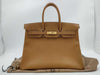 HERMES Birkin 35 Ardennes Gold with GD Hardware and A Stamp