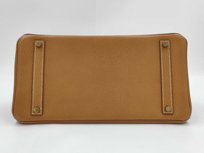 HERMES Birkin 35 Ardennes Gold with GD Hardware and A Stamp