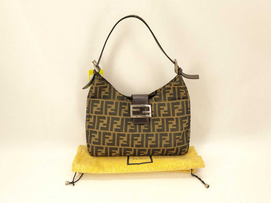 FENDI Zucca pattern Zucca pattern Mamma hardware one-shoulder shoulder bag