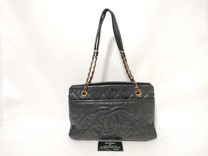 CHANEL Caviar Skin Chain Deca Coco Shoulder Bag