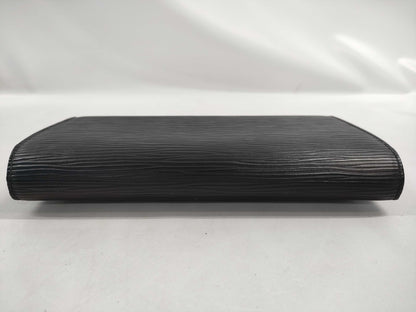 LOUIS VUITTON Epi Porte Tresor International Black Wallet