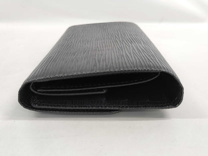 LOUIS VUITTON Epi Porte Tresor International Black Wallet