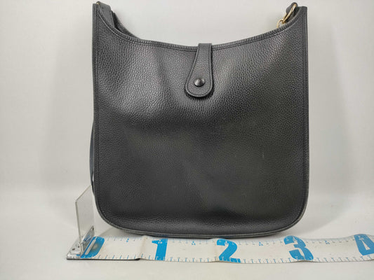 HERMES Evelyn □B engraved Togo shoulder bag