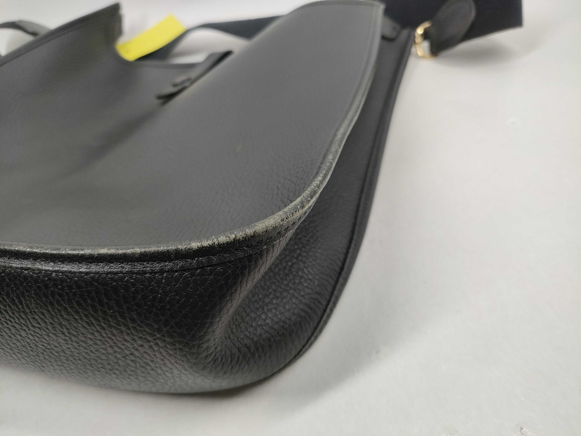 HERMES Evelyn □B engraved Togo shoulder bag