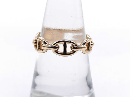HERMES Chaine d'Ancre #55 PG Au750 4.2g Ring 