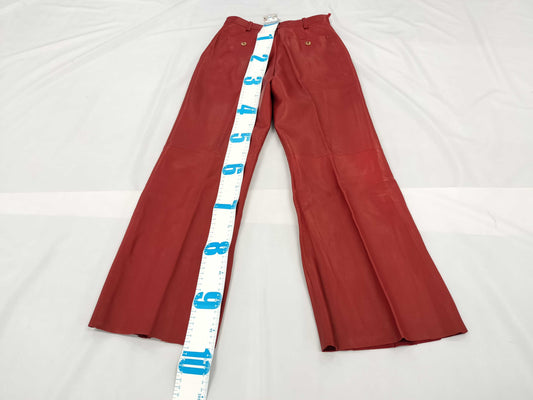 GUCCI Leather Red Pants 629532
