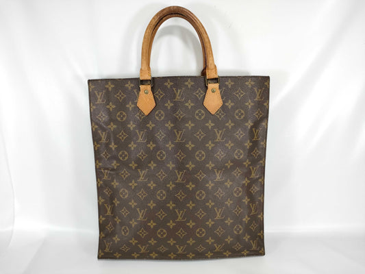 LOUIS VUITTON Monogram M51140 Sac Plat Tote Bag
