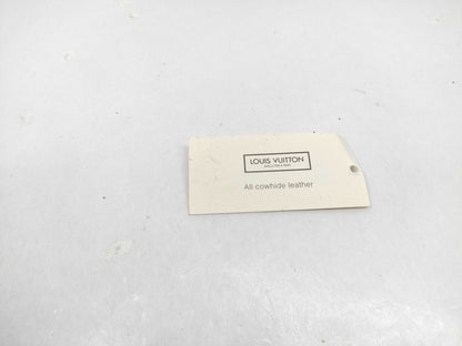 LOUIS VUITTON Taiga flap-style second bag with some deterioration inside the pocket.