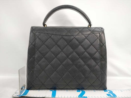CHANEL Caviar Skin Handbag Handbag