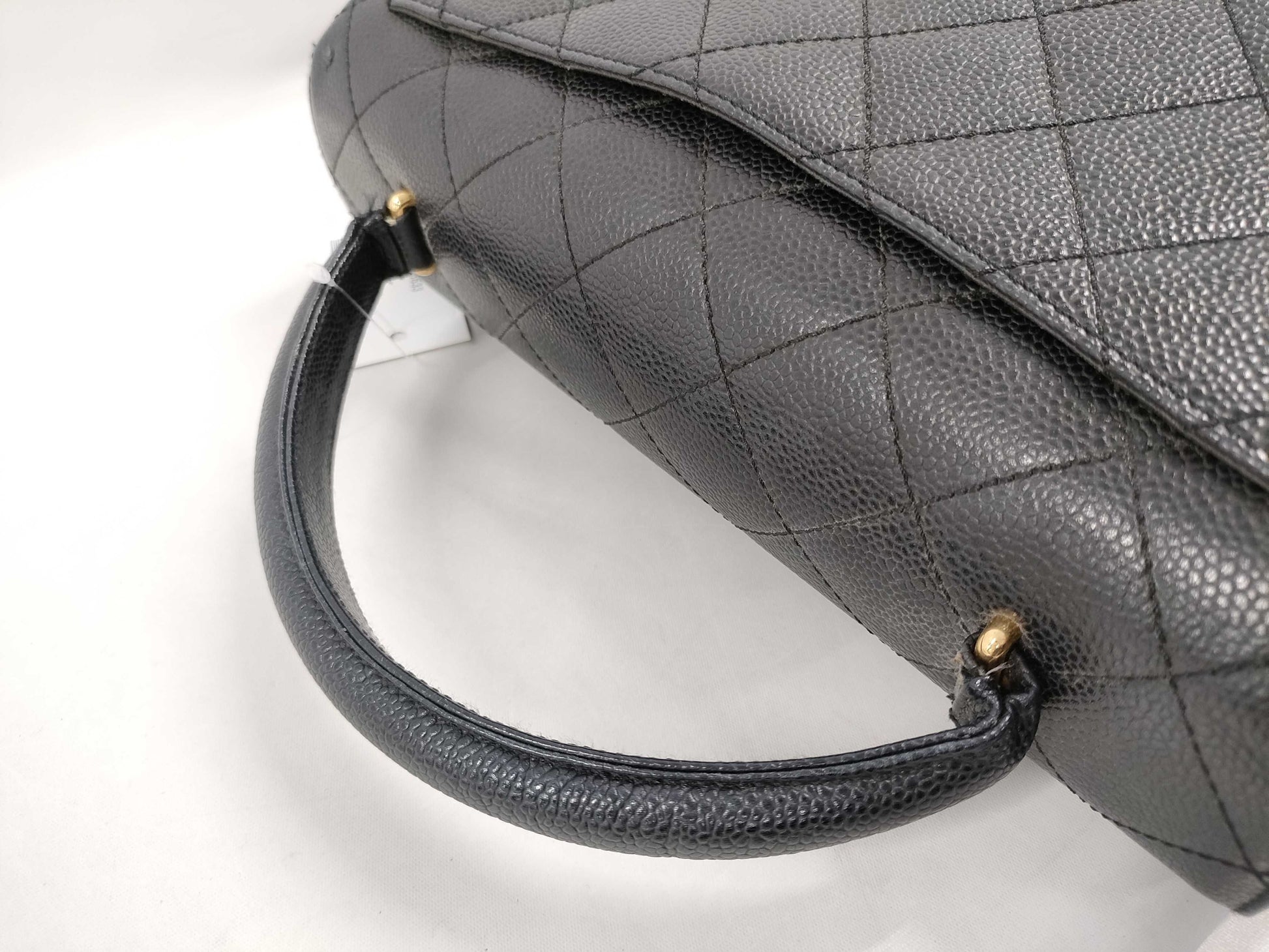 CHANEL Caviar Skin Handbag Handbag