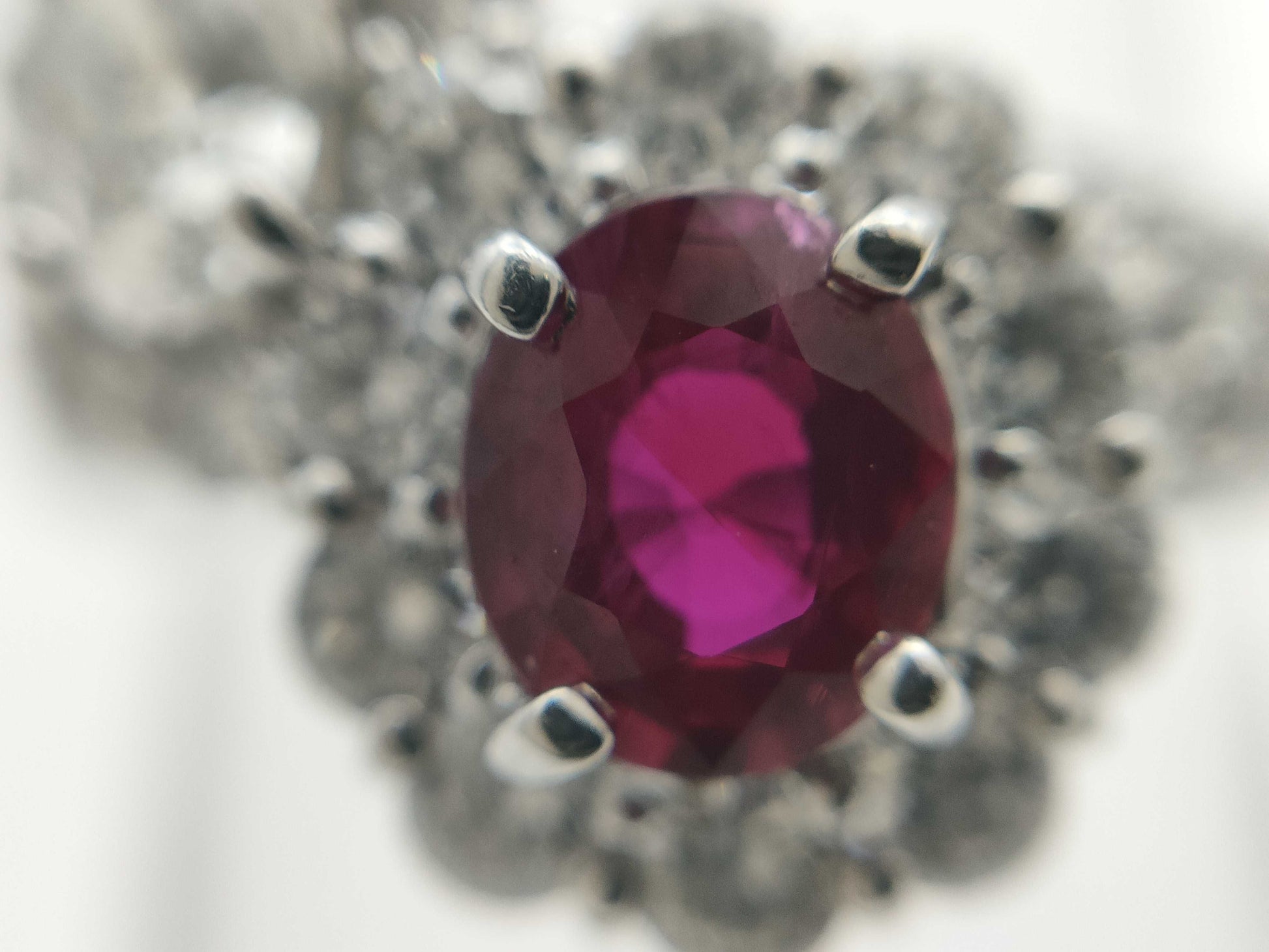 Pigeon-Blood R1.01ct D0.320/0.74ct PT900 6.8g Ring 