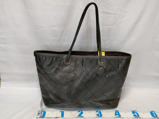 CHANEL Wild Stitch On the Road Tote Bag with Silver Hardware and Pouch