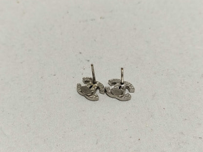 CHANEL Coco Mark Coco Rhinestone Earrings