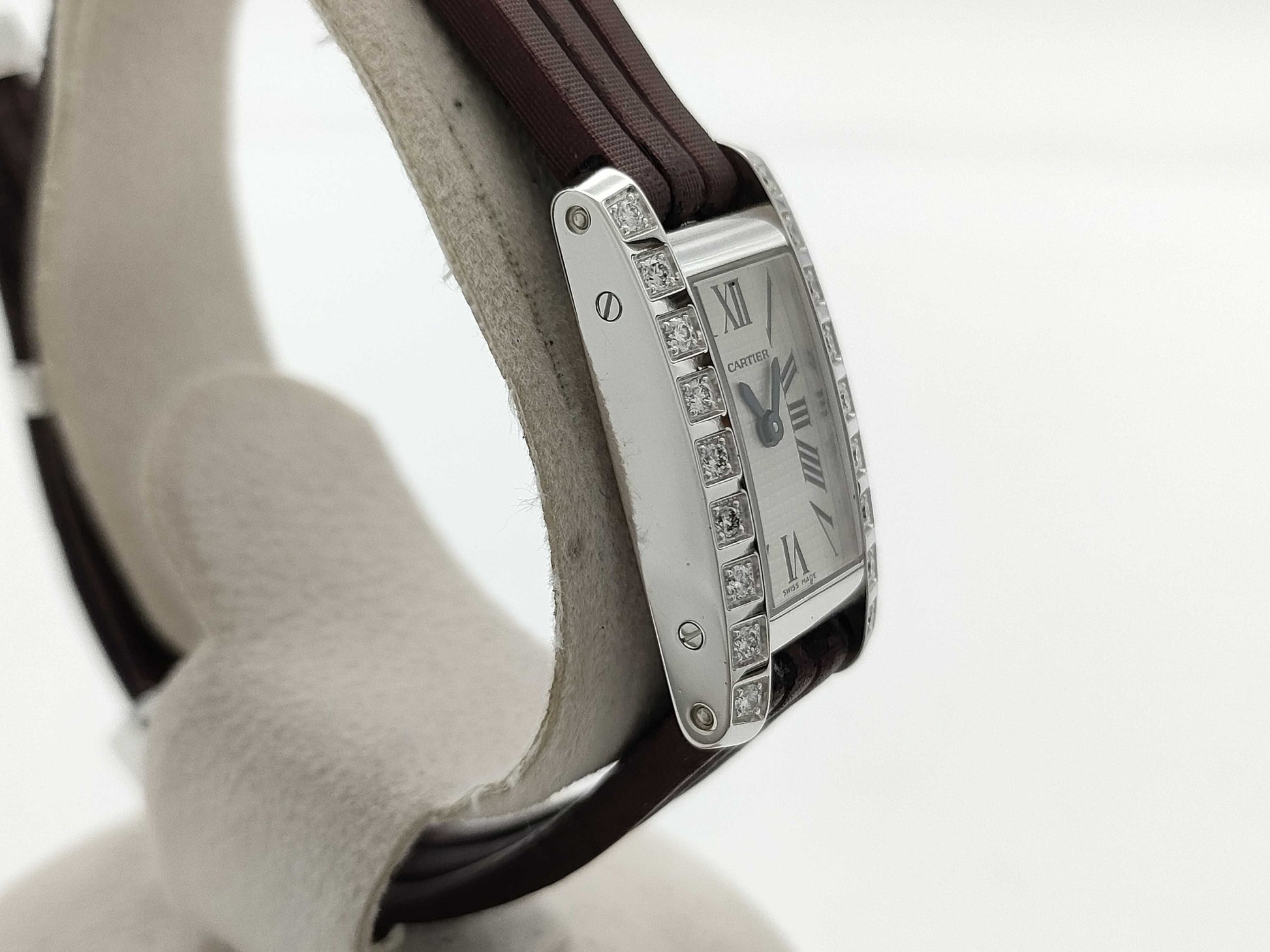 Cartier Tank Alongeranière WJ2003W3 254415690CE Quartz 18K Gold Women's Watch