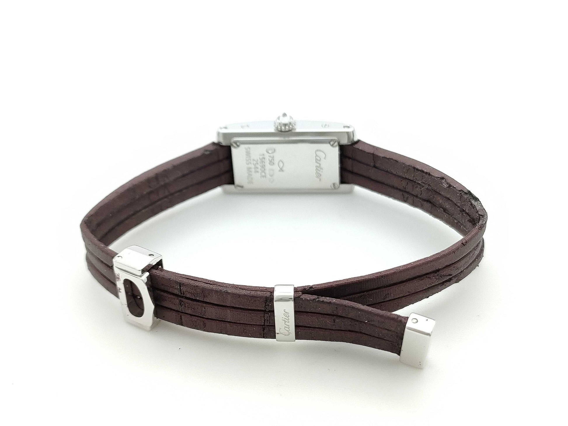 Cartier Tank Alongeranière WJ2003W3 254415690CE Quartz 18K Gold Women's Watch