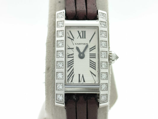 Cartier Tank Alongeranière WJ2003W3 254415690CE Quartz 18K Gold Women's Watch