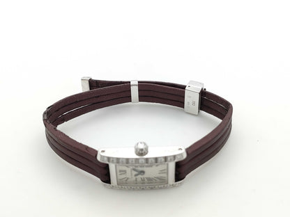 Cartier Tank Alongeranière WJ2003W3 254415690CE Quartz 18K Gold Women's Watch