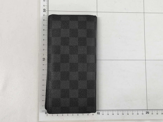LOUIS VUITTON Damier Graphite N62665 Portefeuille Brazza Wallet