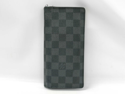LOUIS VUITTON Damier Graphite N62665 Portefeuille Brazza Wallet
