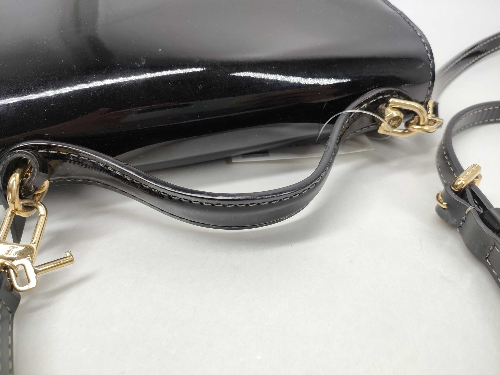 LOUIS VUITTON Vernis Monceau BB M91581 2-Way Handbag
