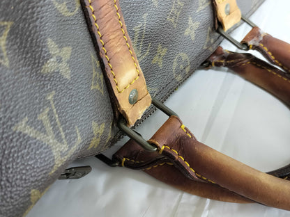 LOUIS VUITTON Monogram Keepall Boston Bag