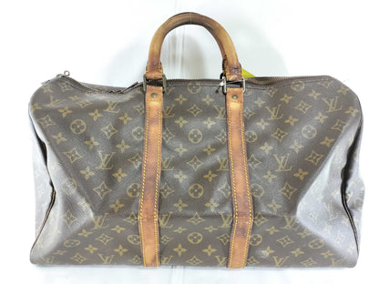 LOUIS VUITTON Monogram Keepall Boston Bag