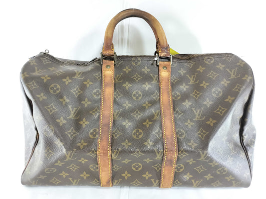 LOUIS VUITTON Monogram Keepall Boston Bag