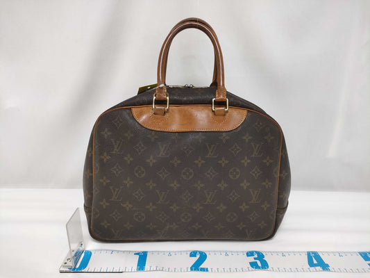 LOUIS VUITTON Monogram M47270 Deauville Handbag with Broken Zipper