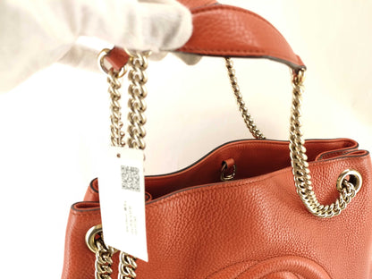 GUCCI 308982 Interlocking Soho Leather Tote Bag