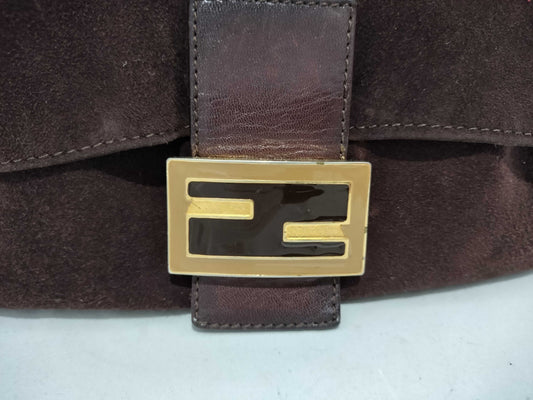 FENDI Mamma Suede Hand One-Shoulder Handbag