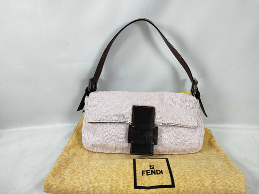 FENDI Mamma Bucket Beaded Shoulder Bag