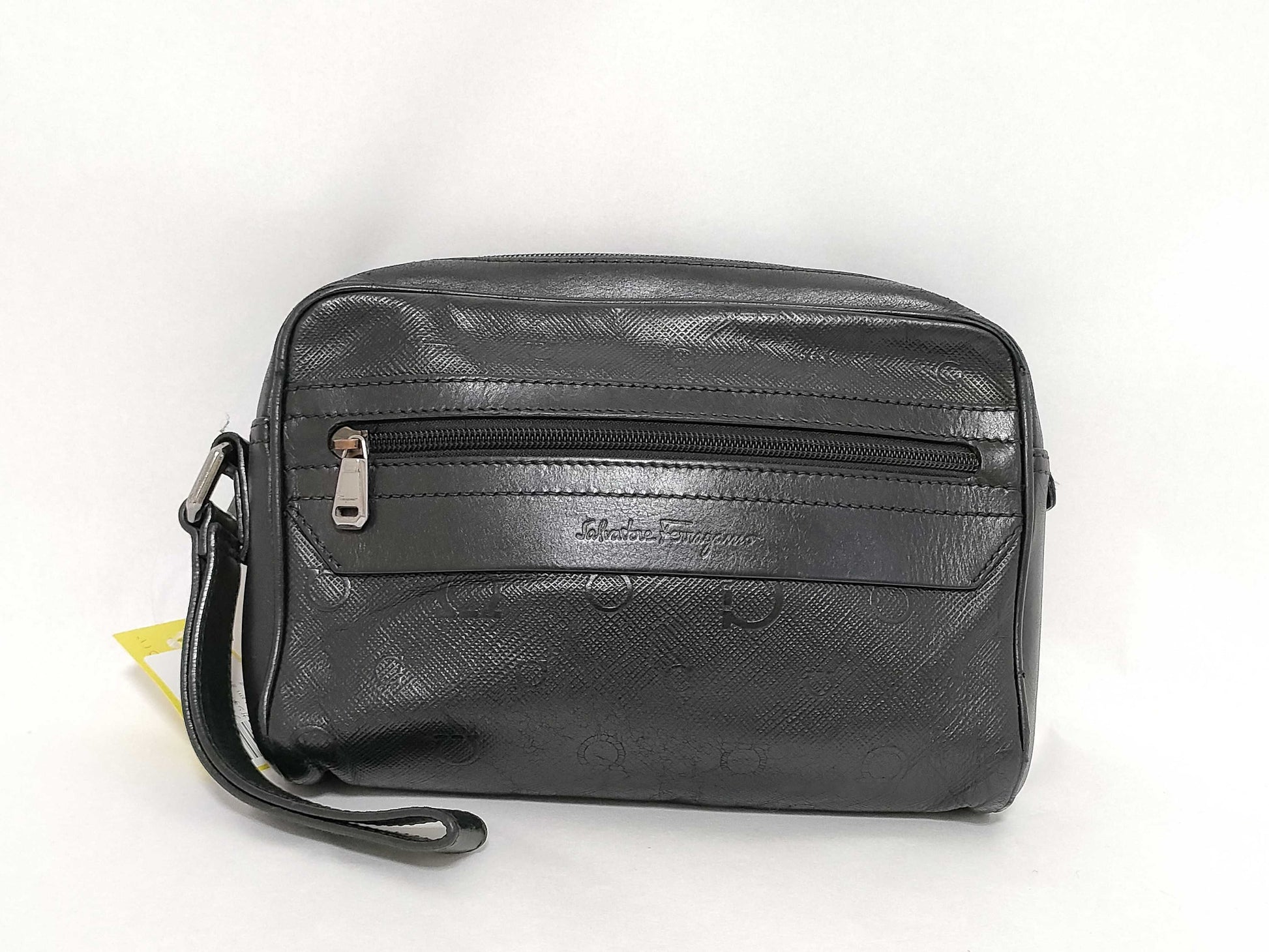 Salvatore Ferragamo Gancini FJ-24 9311 Gancini Leather Second Bag