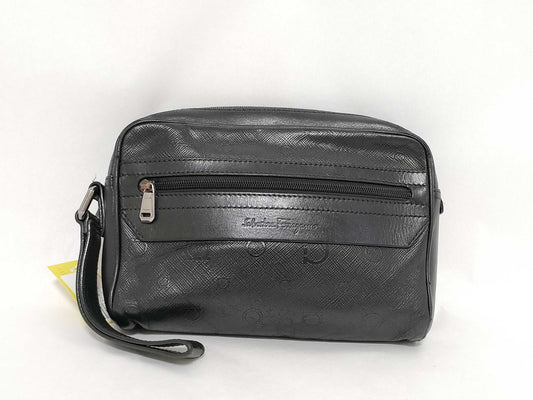 Salvatore Ferragamo Gancini FJ-24 9311 Gancini Leather Second Bag