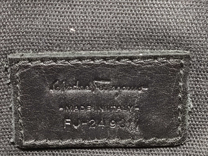 Salvatore Ferragamo Gancini FJ-24 9311 Gancini Leather Second Bag