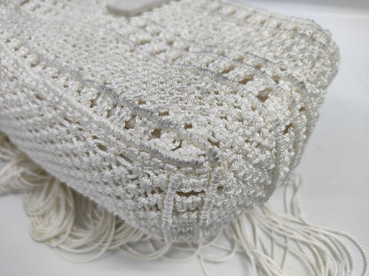 Yves Saint Laurent Python hardware fringe shoulder bag
