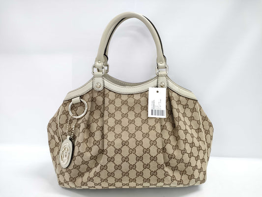 GUCCI GG Canvas Sukey 211944 Tote Bag
